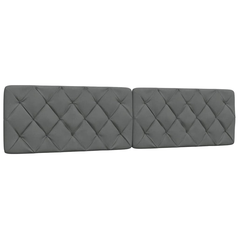 vidaXL sötétszürke szövet ágykeret matrac nélkül 200 x 200 cm