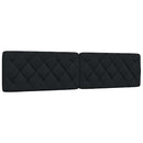 vidaXL fekete szövet ágykeret matrac nélkül 200 x 200 cm