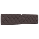 vidaXL sötétbarna szövet ágykeret matrac nélkül 200 x 200 cm