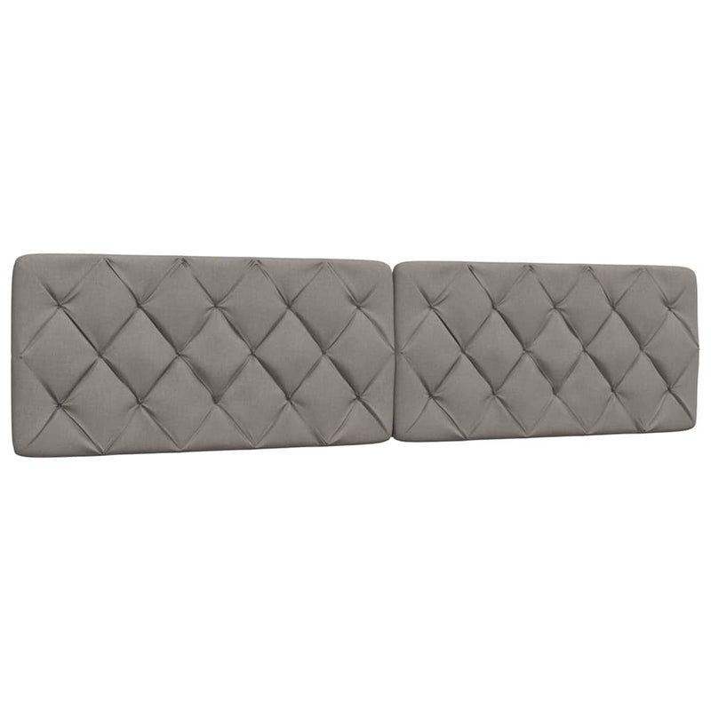 vidaXL tópszínű szövet ágykeret matrac nélkül 200 x 200 cm