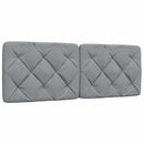 vidaXL világosszürke szövet ágykeret LED-ekkel matrac nélkül 140x190cm