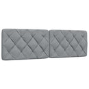 vidaXL világosszürke szövet ágykeret LED-es matrac nélkül 160 x 200 cm