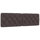 vidaXL sötétbarna szövet ágykeret LED-es matrac nélkül 160 x 200 cm