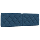 vidaXL kék szövet ágykeret LED-ekkel matrac nélkül 160 x 200 cm