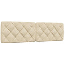 vidaXL krémszínű szövet ágykeret LED-ekkel matrac nélkül 180 x 200 cm