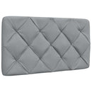 vidaXL világosszürke szövet ágy matraccal 90x200 cm