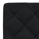 vidaXL fekete szövet ágy matraccal 90x200 cm