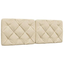 vidaXL krém szövet ágy matraccal 140x190 cm