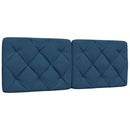 vidaXL ágy matraccal Kék 140x190 cm szövet