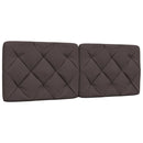 vidaXL ágy matraccal Sötétbarna 140x200 cm szövet