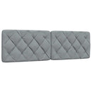 vidaXL ágy matraccal Világosszürke 160x200 cm szövet