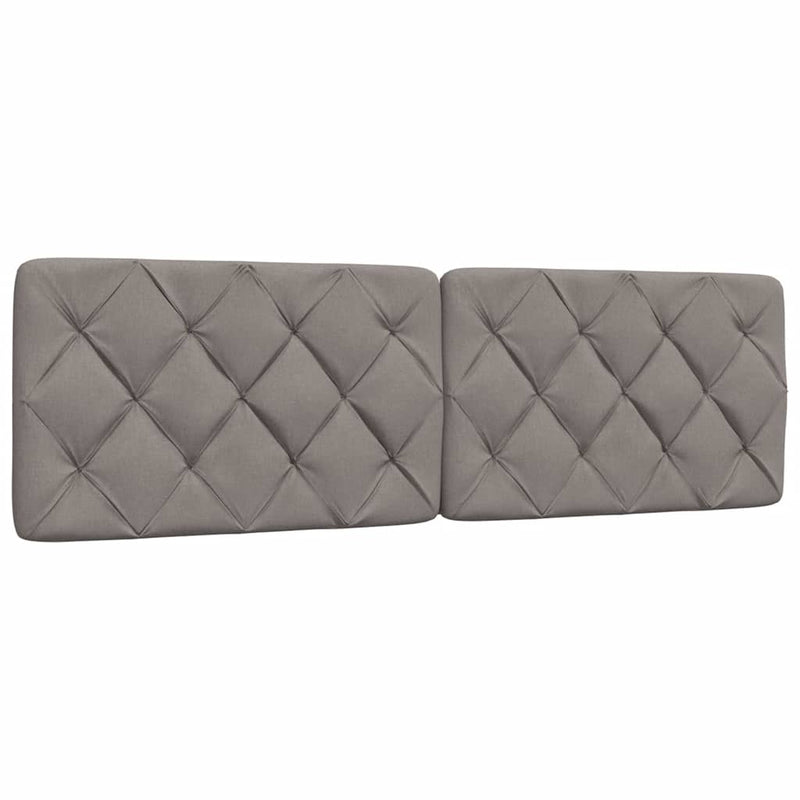 vidaXL ágy matraccal Taupe 160x200 cm szövet