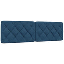 vidaXL ágy matraccal kék 160x200 cm szövet