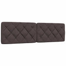 vidaXL sötétbarna szövet ágy matraccal 180x200 cm