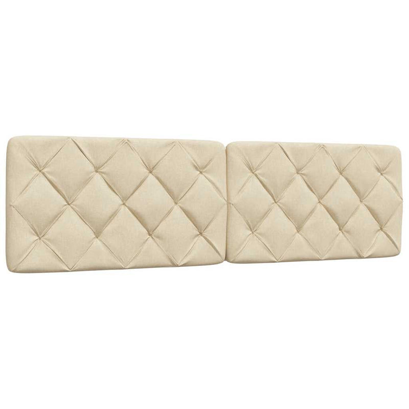 vidaXL ágy matraccal krém 180x200 cm szövet