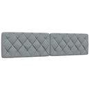 vidaXL világosszürke szövet ágy matraccal 200x200 cm