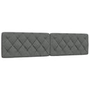 vidaXL sötétszürke szövet ágy matraccal 200x200 cm