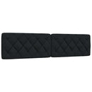 vidaXL fekete szövet ágy matraccal 200x200 cm