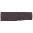 vidaXL sötétbarna szövet ágy matraccal 200x200 cm