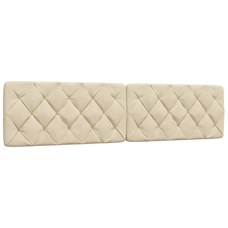 vidaXL ágy matraccal krém 200x200 cm szövet