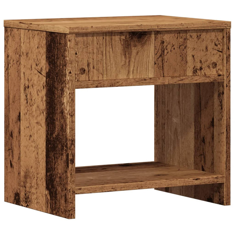 vidaXL antik fa színű szerelt fa éjjeliszekrény 40 x 30 x 40 cm