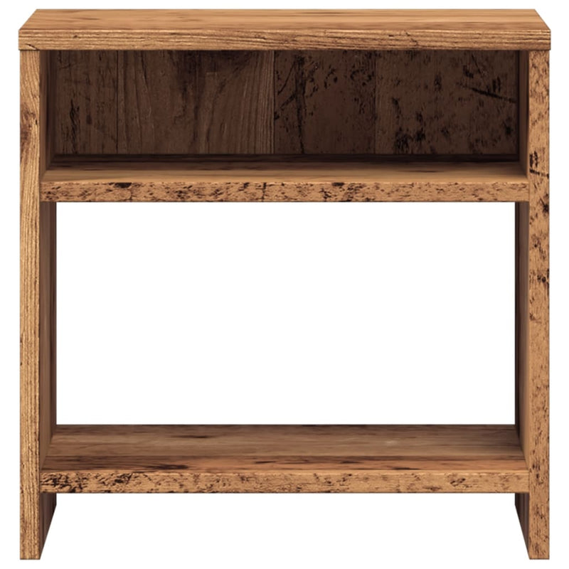 vidaXL 2 db antik fa színű szerelt fa éjjeliszekrény 40 x 30 x 40 cm