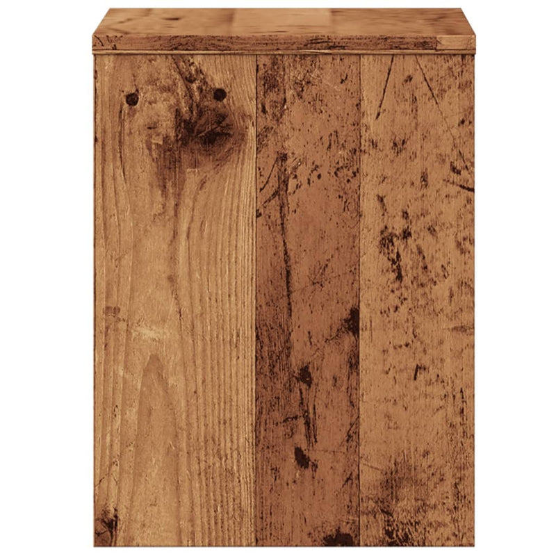 vidaXL 2 db antik fa színű szerelt fa éjjeliszekrény 40 x 30 x 40 cm
