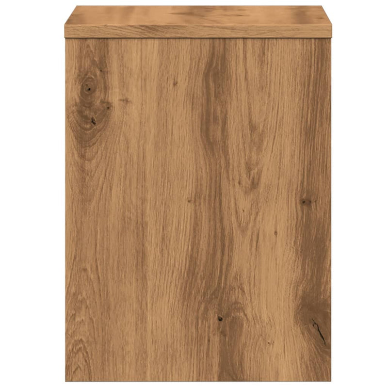 vidaXL 2 db kézműves tölgy színű szerelt fa éjjeliszekrény 40x30x40 cm