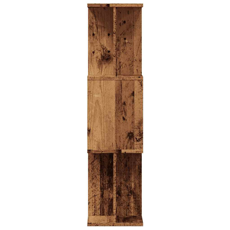 vidaXL Könyves szekrény Régi fa 80x24x96 cm Gépelt fa