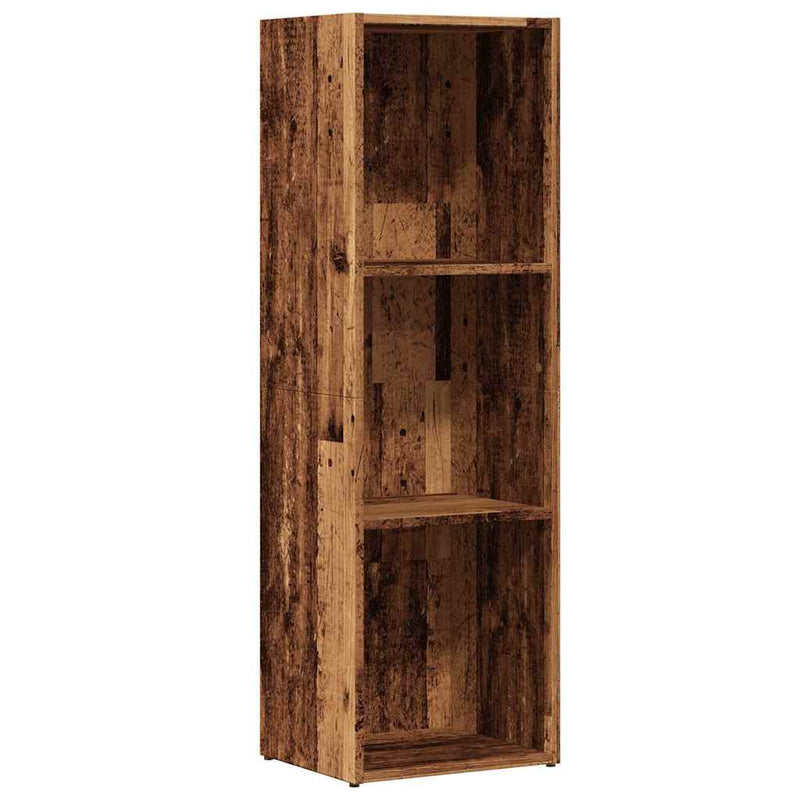 vidaXL antik fa színű szerelt fa könyvszekrény 36 x 30 x 114 cm
