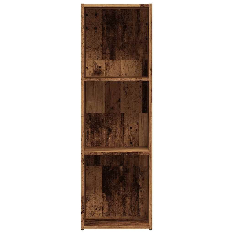 vidaXL antik fa színű szerelt fa könyvszekrény 36 x 30 x 114 cm