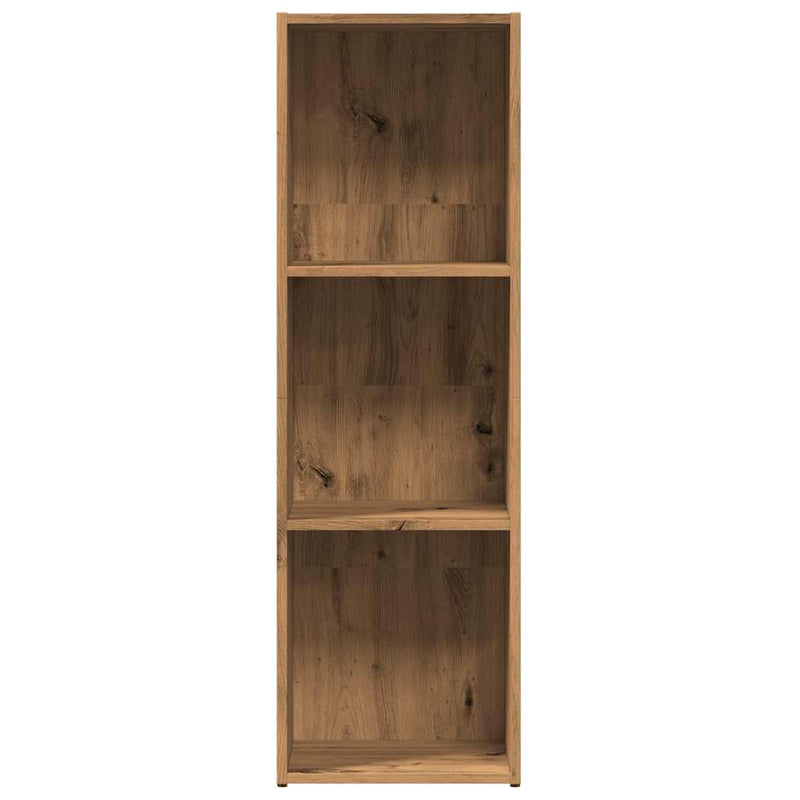 vidaXL kézműves tölgy színű szerelt fa könyvszekrény 36 x 30 x 114 cm