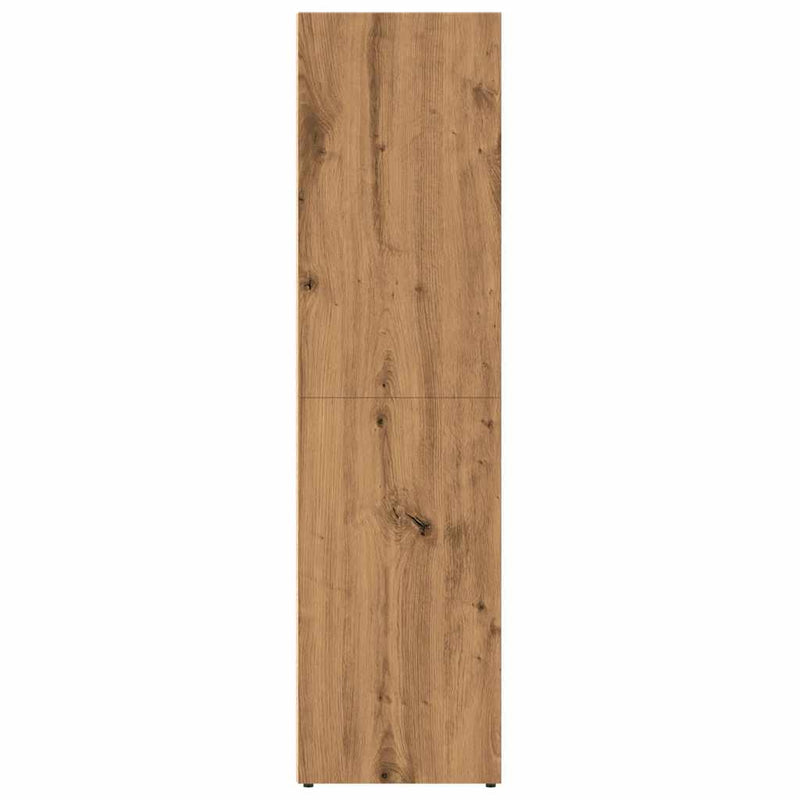 vidaXL kézműves tölgy színű szerelt fa könyvszekrény 36 x 30 x 114 cm
