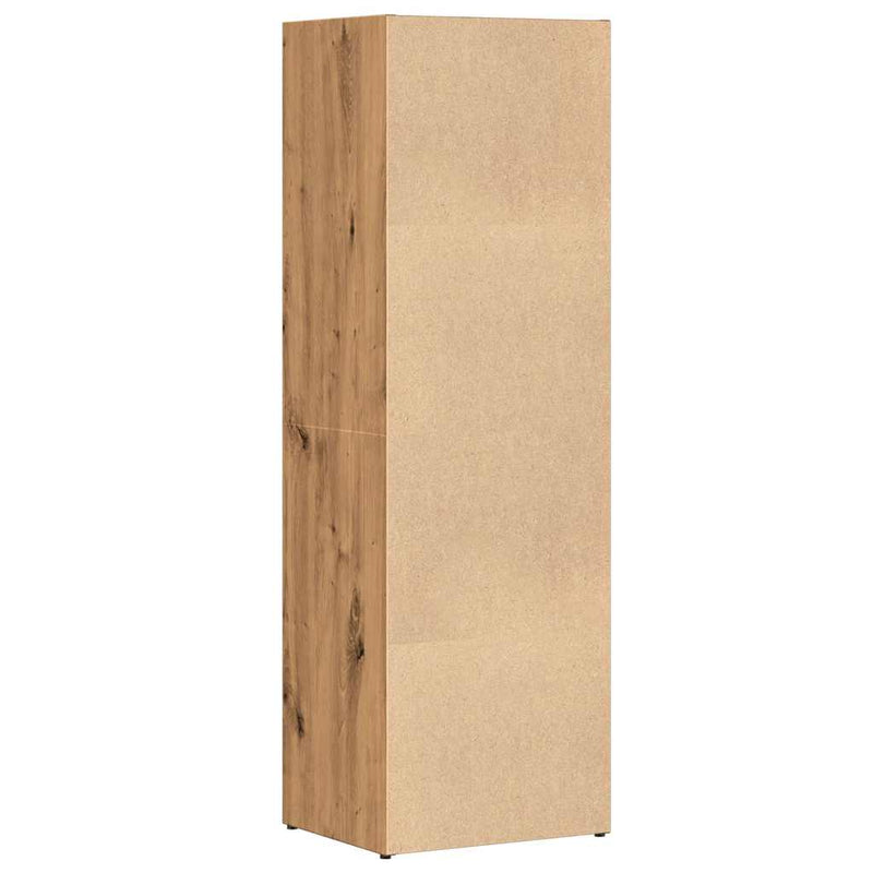 vidaXL kézműves tölgy színű szerelt fa könyvszekrény 36 x 30 x 114 cm