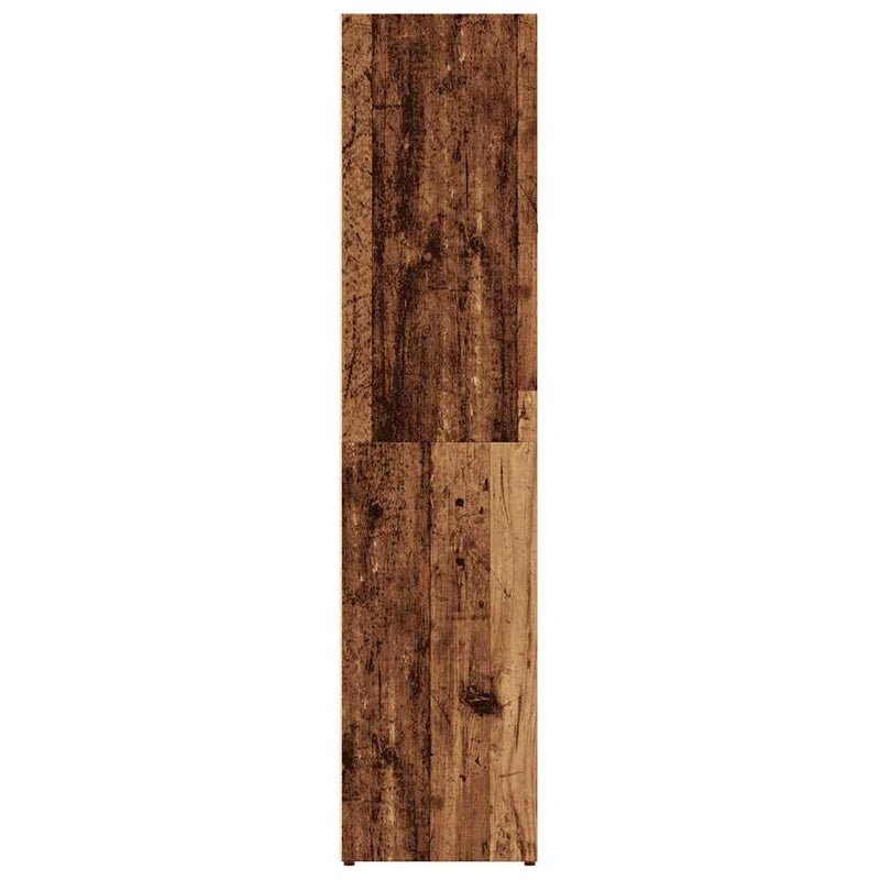 vidaXL Könyves szekrény Régi fa 66x30x130 cm Gépelt fa