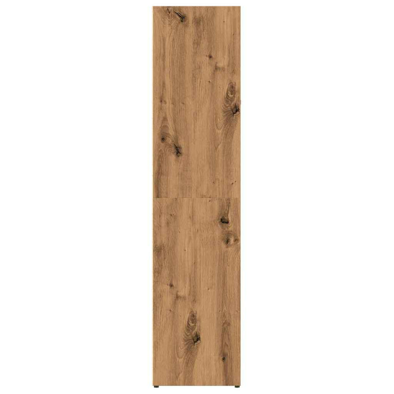 vidaXL kézműves tölgy színű szerelt fa könyvszekrény 66x30x130 cm