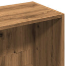 vidaXL kézműves tölgy színű szerelt fa könyvszekrény 66x30x130 cm