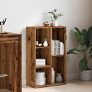 vidaXL antik fa színű szerelt fa könyvszekrény 50x25x80 cm