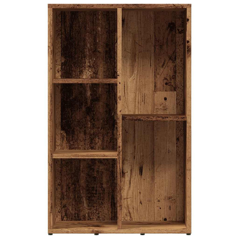 vidaXL antik fa színű szerelt fa könyvszekrény 50x25x80 cm