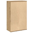 vidaXL kézműves tölgy színű szerelt fa könyvszekrény 50x25x80 cm