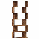 vidaXL Könyves szekrény Régi fa 80x24x192 cm Gépelt fa