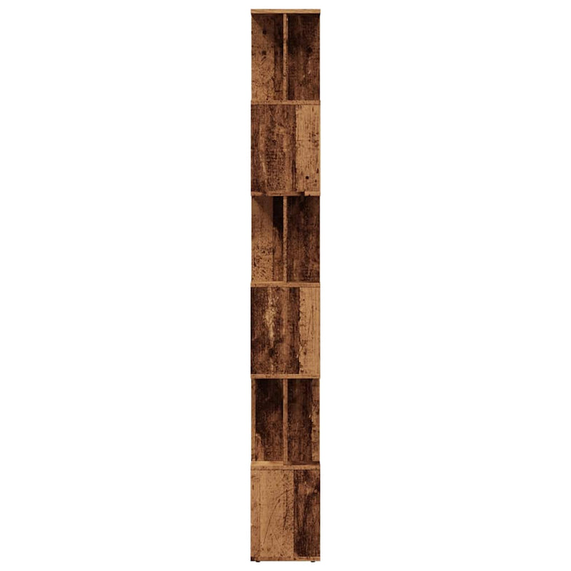 vidaXL Könyves szekrény Régi fa 80x24x192 cm Gépelt fa