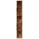 vidaXL antik fa színű szerelt fa könyvszekrény 45x24x159 cm