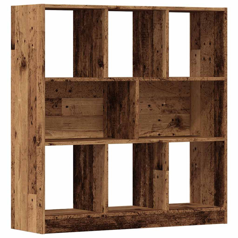 vidaXL antik fa színű szerelt fa könyvszekrény 97,5 x 29,5 x 100 cm