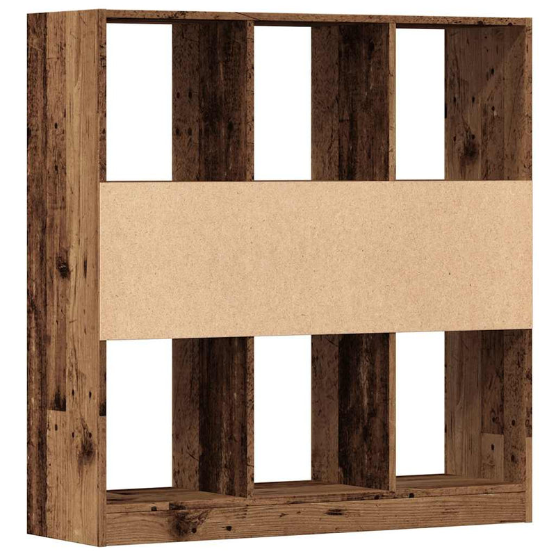 vidaXL antik fa színű szerelt fa könyvszekrény 97,5 x 29,5 x 100 cm
