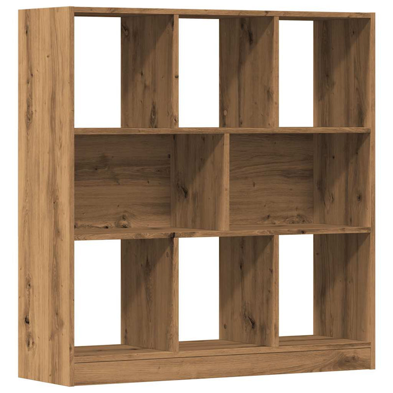 vidaXL kézműves tölgy színű szerelt fa könyvszekrény 97,5x29,5x100 cm