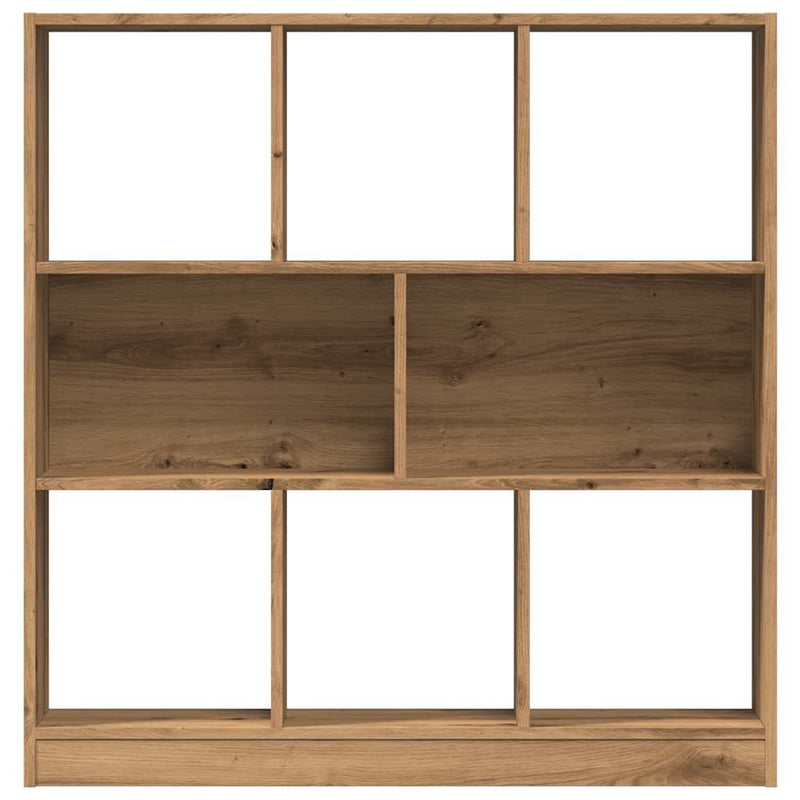vidaXL kézműves tölgy színű szerelt fa könyvszekrény 97,5x29,5x100 cm