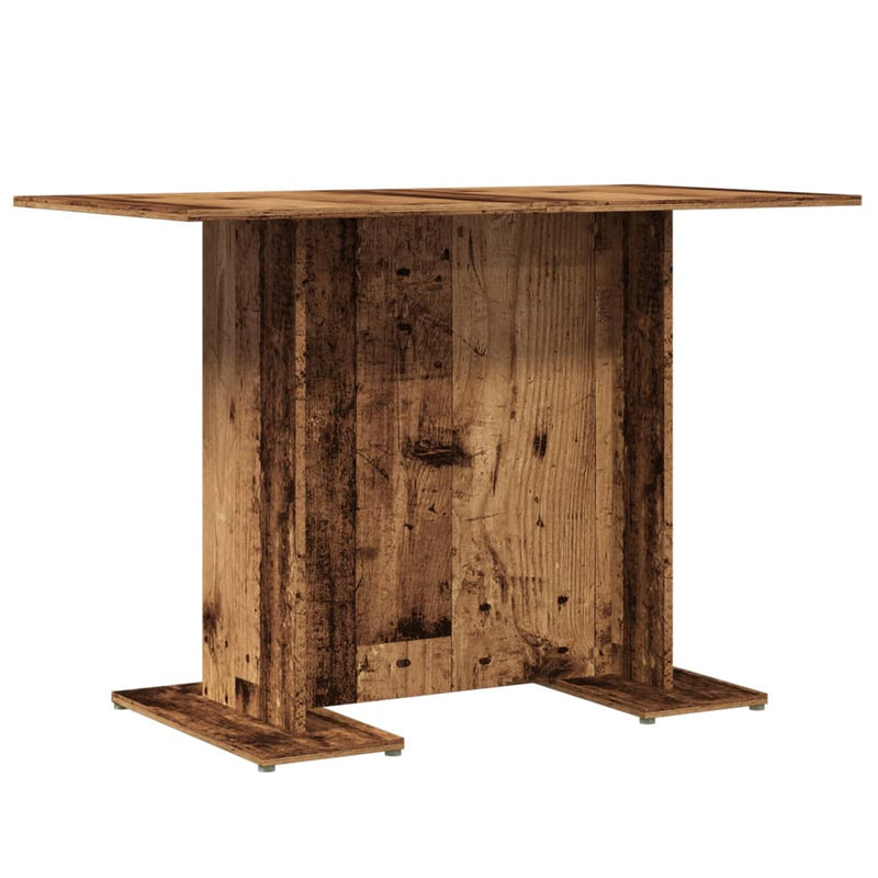 vidaXL antik fa színű szerelt fa étkezőasztal 110 x 60 x 75 cm