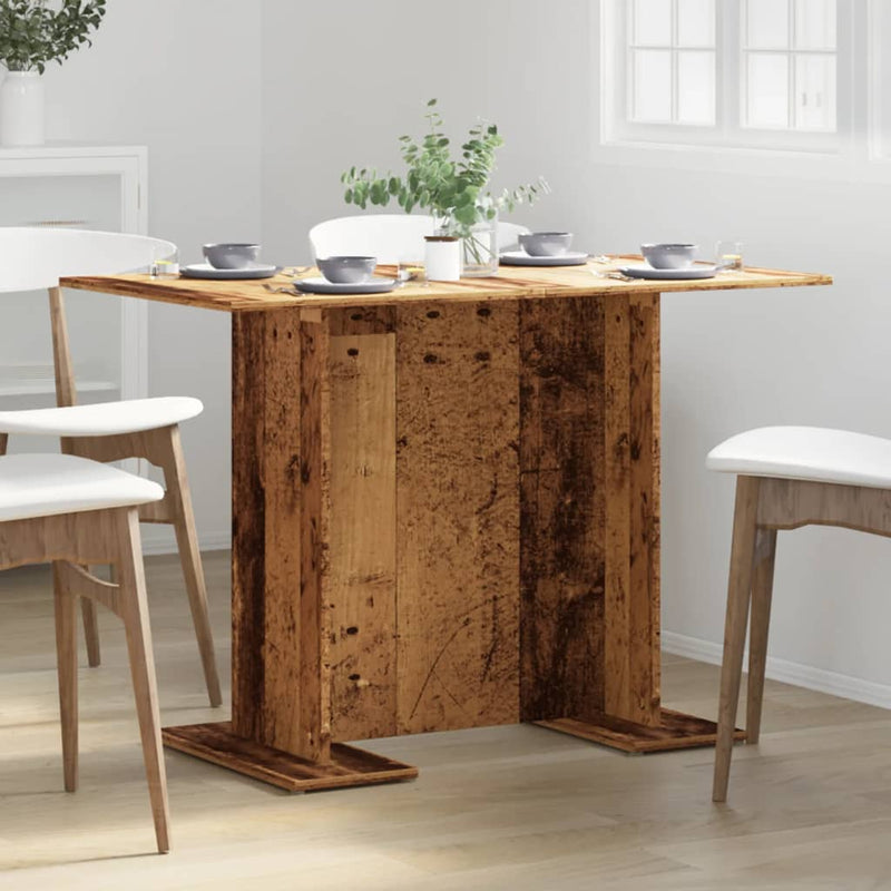 vidaXL antik fa színű szerelt fa étkezőasztal 110 x 60 x 75 cm