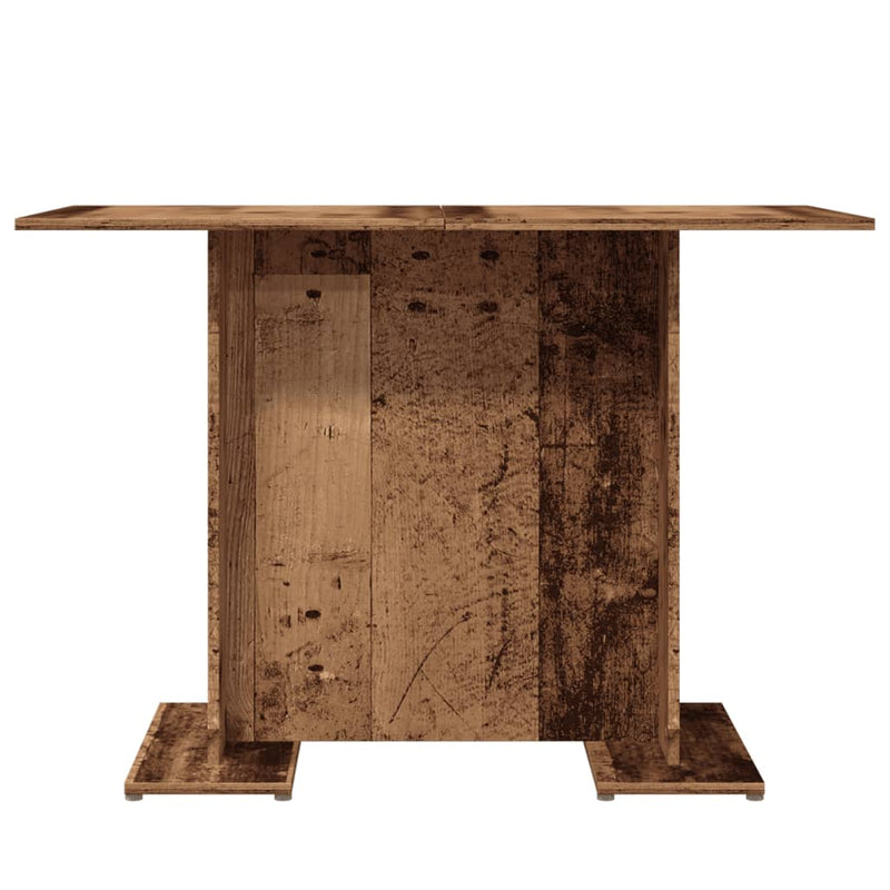 vidaXL antik fa színű szerelt fa étkezőasztal 110 x 60 x 75 cm